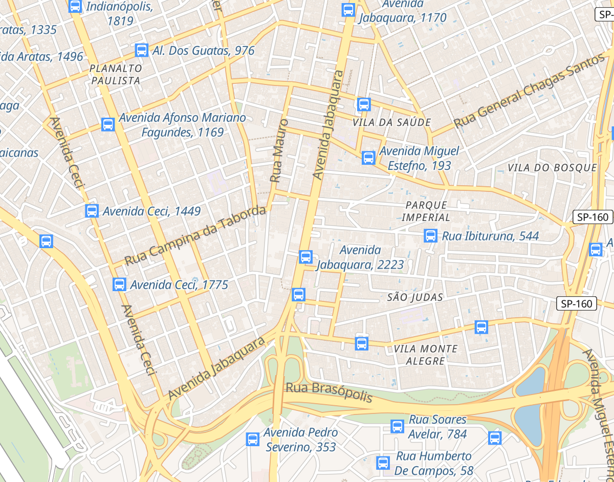 Mapa de Localização - Saúde, SP